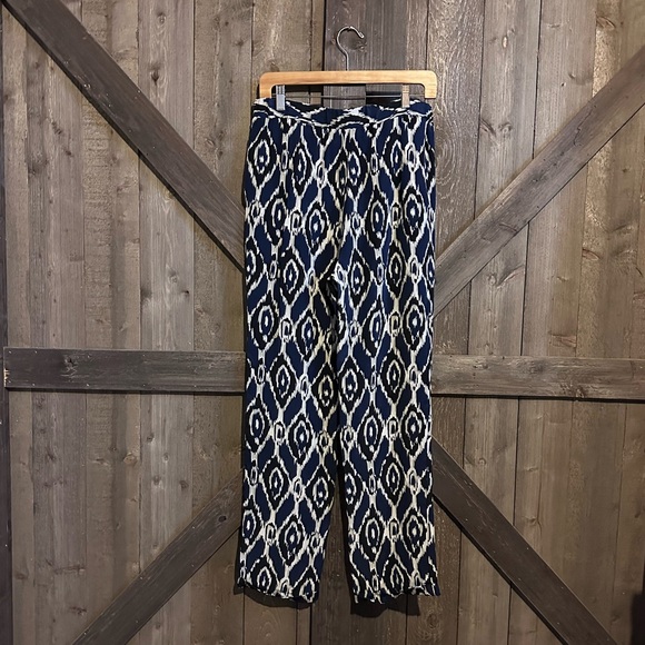 Amour Vert Tribal Pattern Silk Pant EUC - Picture 2 of 4